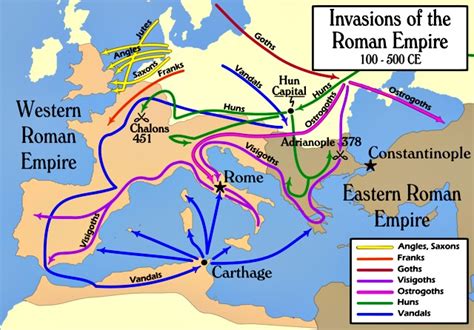 rome barbarian invasion map|Barbarian Invasion .